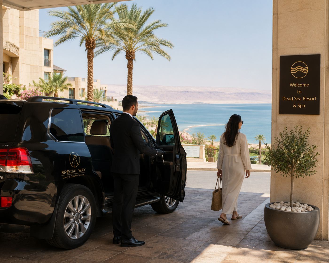 Dead Sea resort arrival